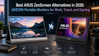 Best ASUS ZenScreen Alternatives in 2026: ARZOPA Portable Monitors for Work, Travel, and Gaming