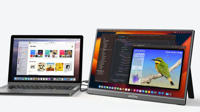 How do I charge my Arzopa Portable Monitor?