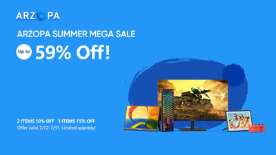 Arzopa Summer Mega Sale: Save Up to 59% on Top Portable Monitors and More!