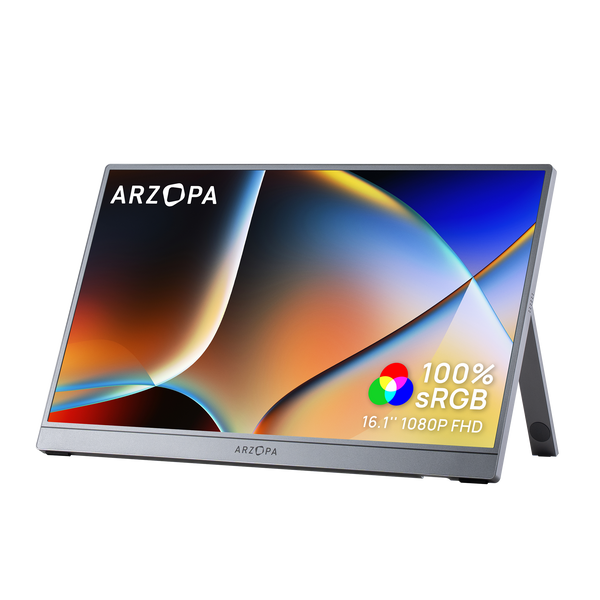 Arzopa Z1C 16.1" FHD 100%sRGB Best Portable Screen Gray