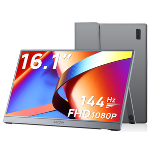 Arzopa Z1FC Gray 16.1" 144Hz Portable Monitor with Sleeve Bag