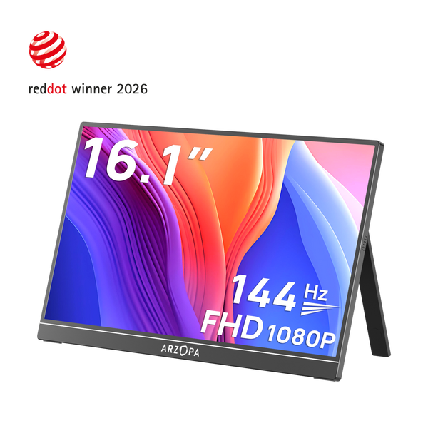 Monitor portátil para jogos Arzopa Z1FC 144 Hz | Tela de 16,1"