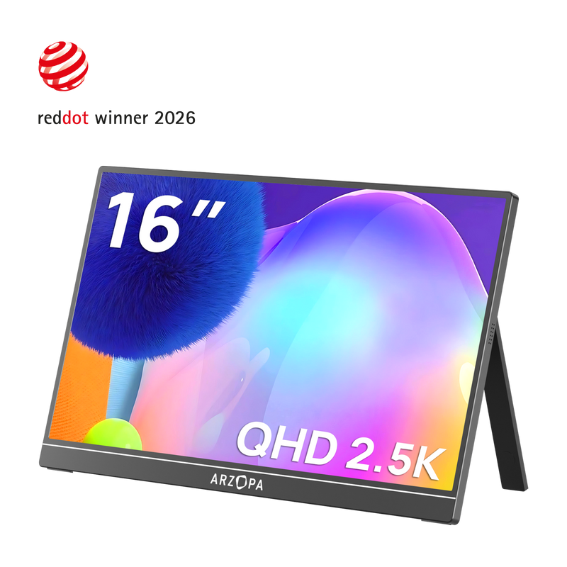 Arzopa Z1RC 16" 2.5K 16:10 Portable Monitor 123%sRGB